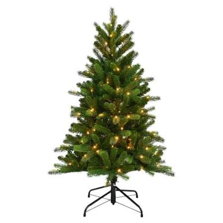 Holiday Bright Lights Celebrations 4 ft. Pencil LED 150 ct Grand Illum Color Changing Christmas Tree TGI40PWWMUA